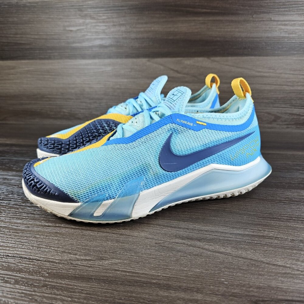 NIKE React Vapor NXT HC Blue Navy Tennis Sneakers CV0724-401 - Men's Size 6.5